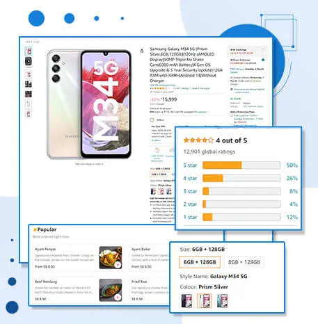 Scrape Customer’s Review & Ratings Data